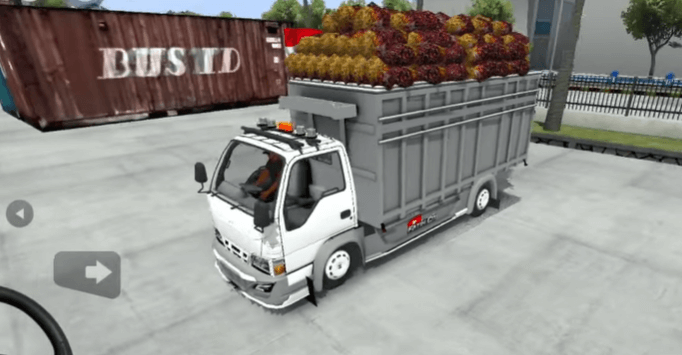 Download Mod Bussid Truck Canter Muatan Sawit Gayor Full Strobo